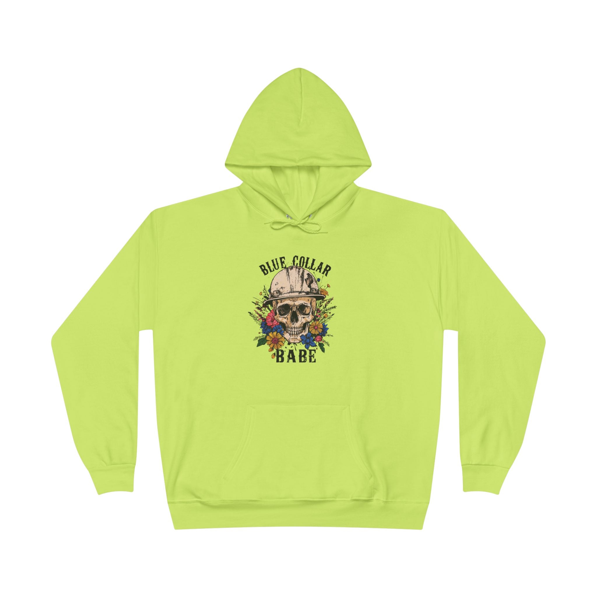 Blue Collar Babe Skull — Minimalist Motivational Pullover