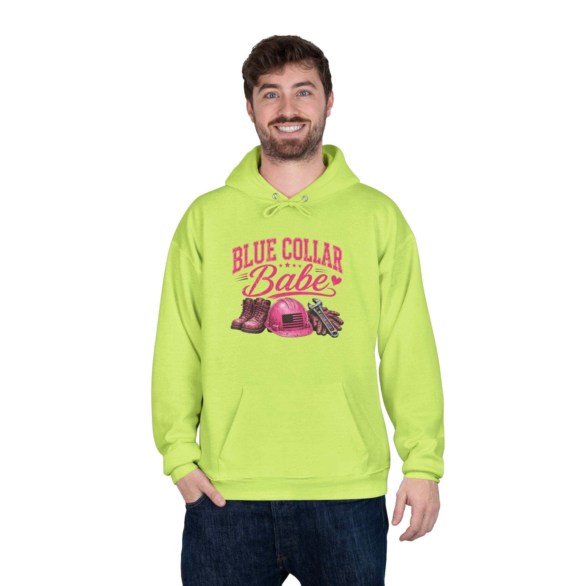 Blue Collar Babe Pullover Hoodie Sweatshirt