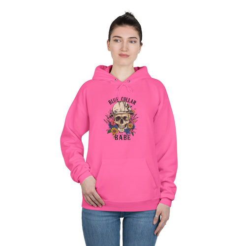 Blue Collar Babe Skull — Minimalist Motivational Pullover