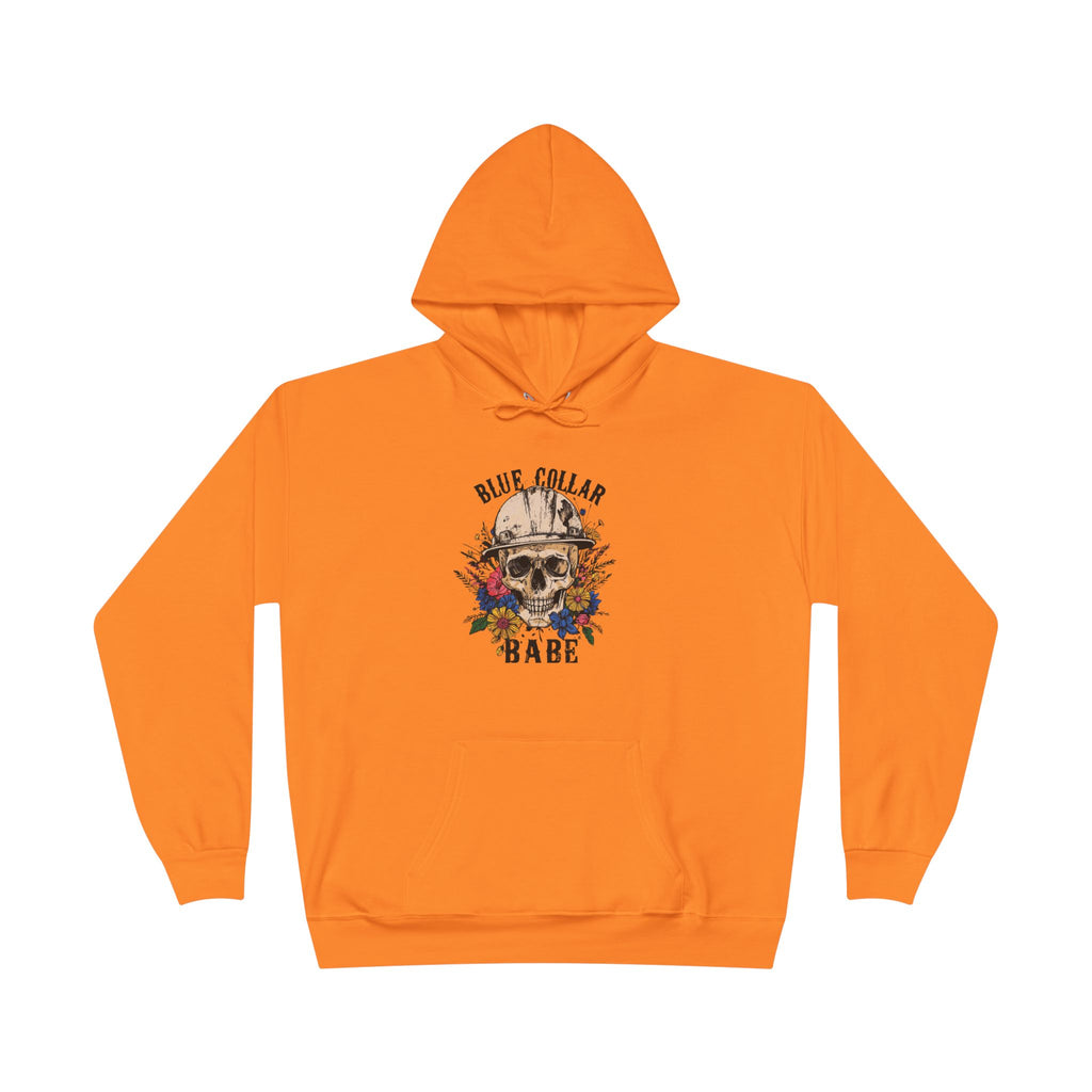 Blue Collar Babe Skull — Minimalist Motivational Pullover
