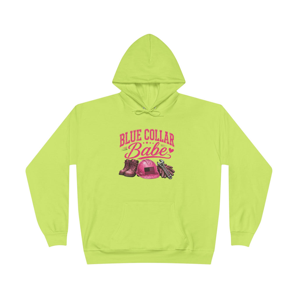 Blue Collar Babe Pullover Hoodie Sweatshirt