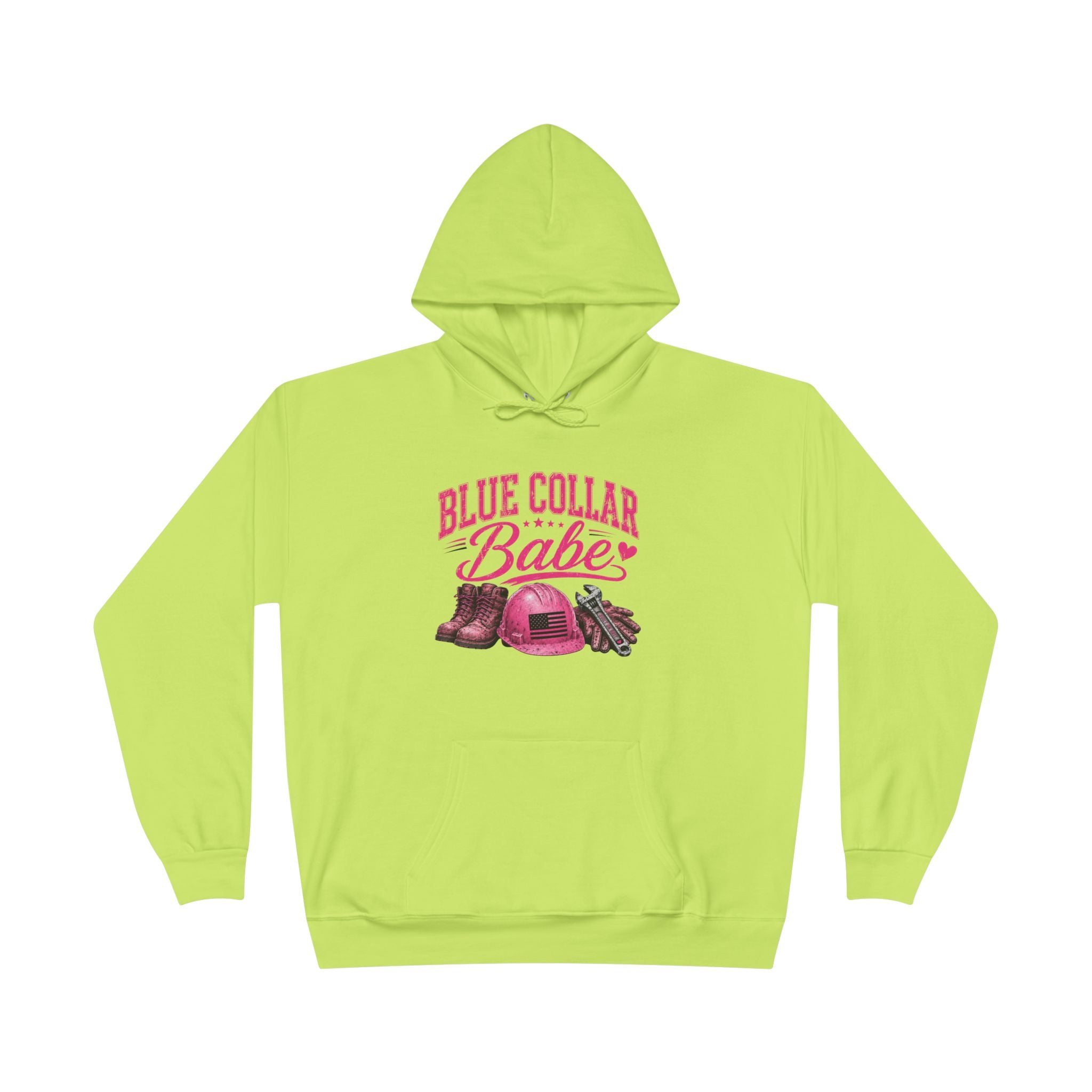 Blue Collar Babe Pullover Hoodie Sweatshirt
