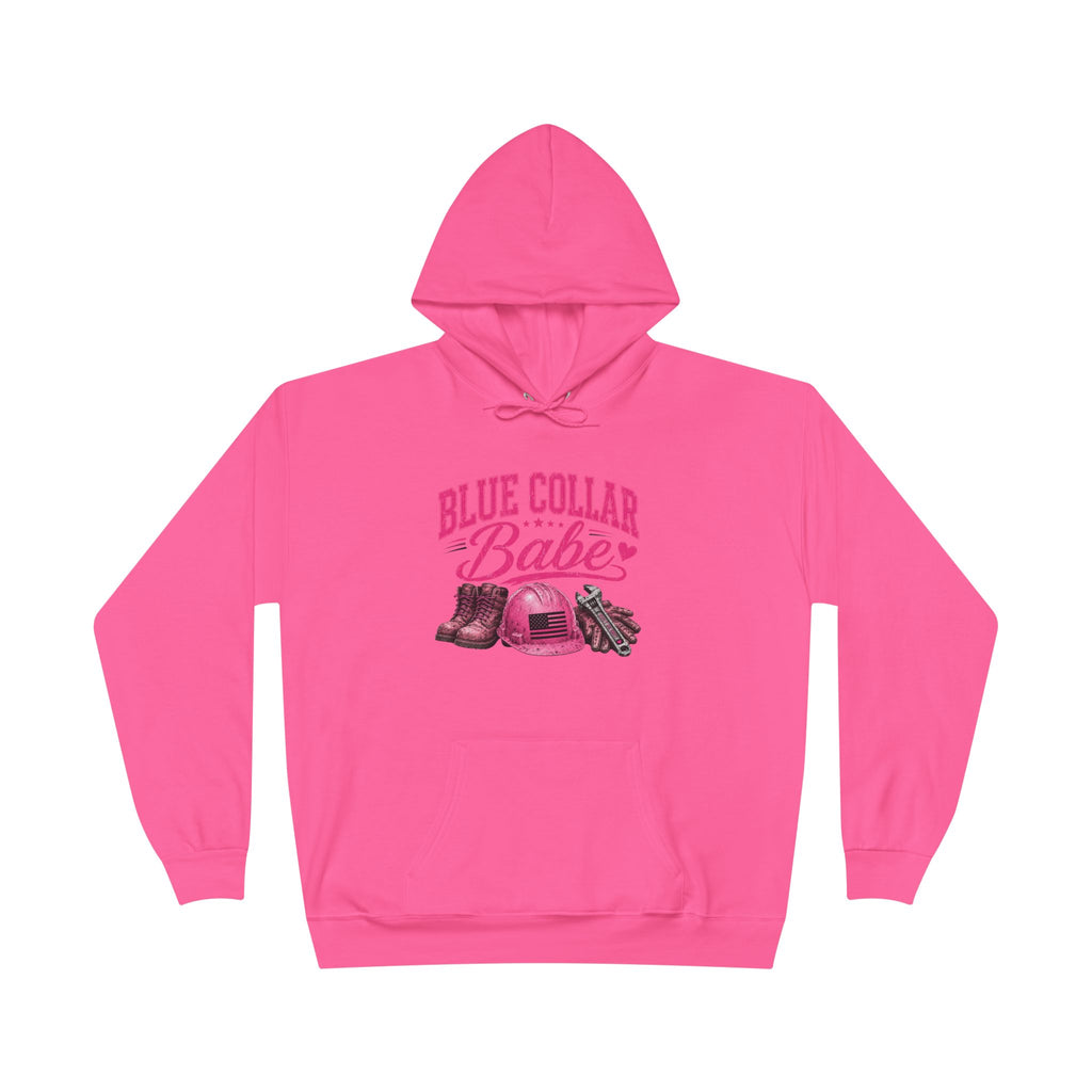 Blue Collar Babe Pullover Hoodie Sweatshirt