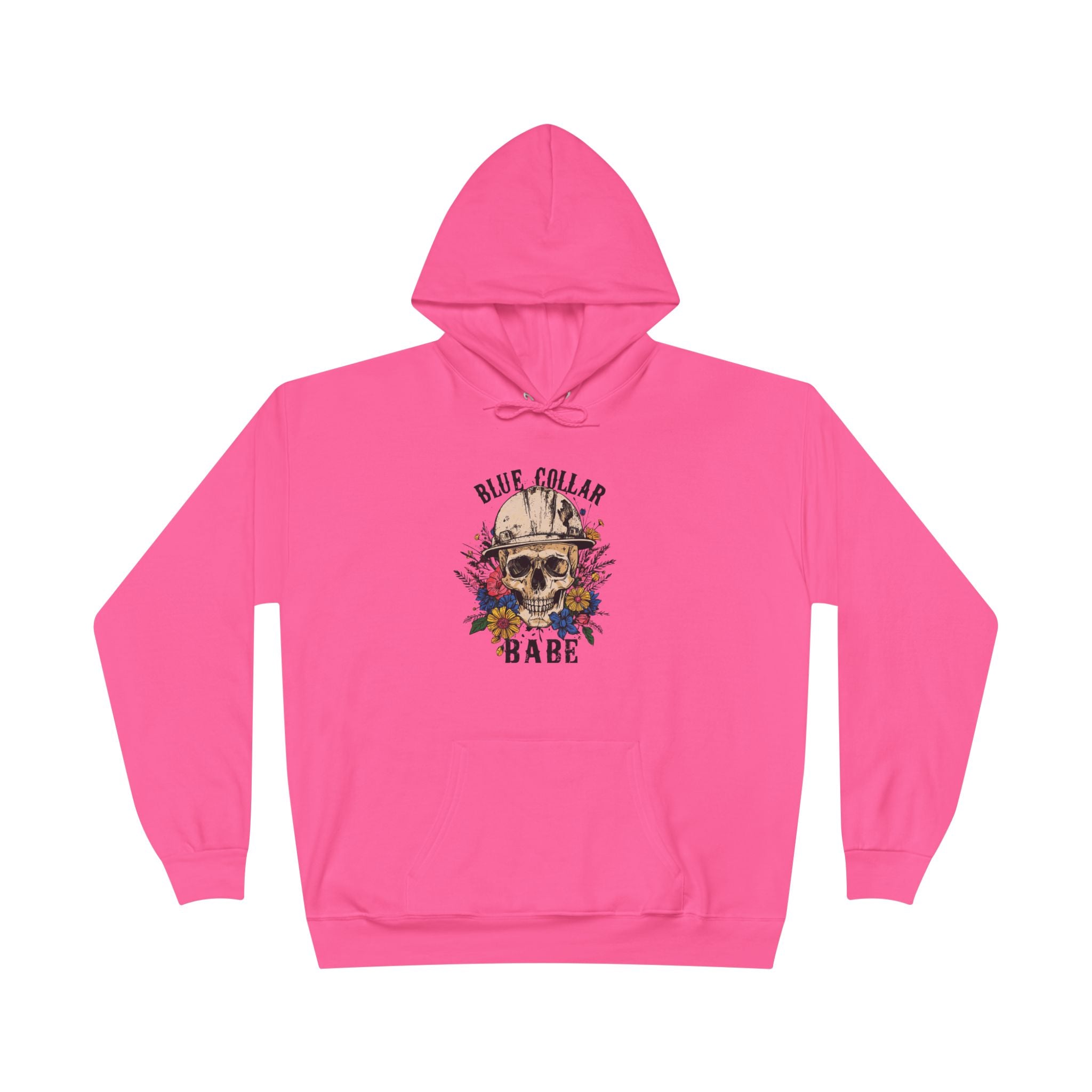Blue Collar Babe Skull — Minimalist Motivational Pullover