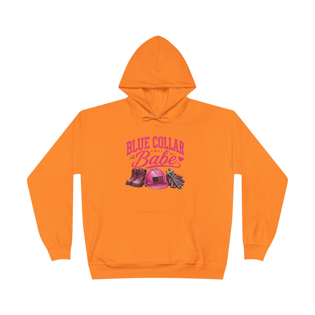 Blue Collar Babe Pullover Hoodie Sweatshirt