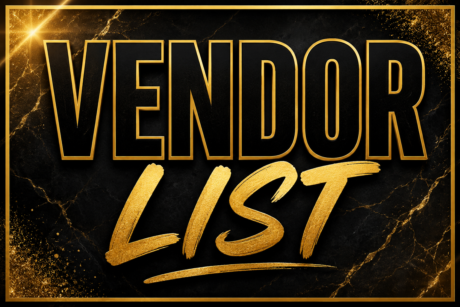 Vendor List/ Clothing, Jewelry and more.